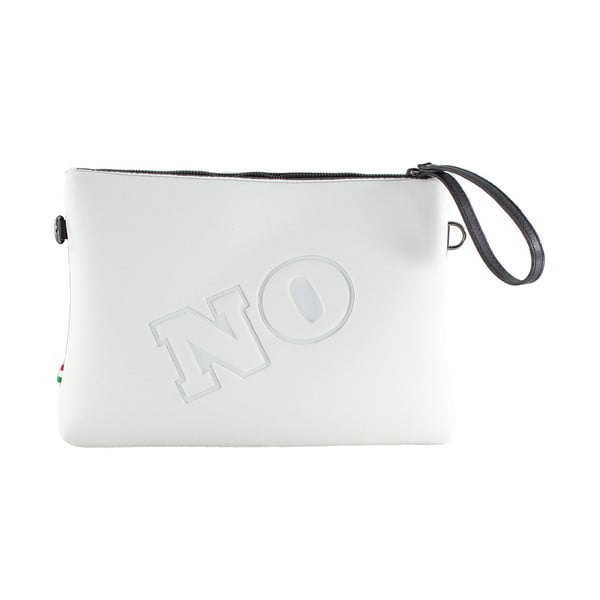 Neoprénová listová kabelka Yes/No, biele