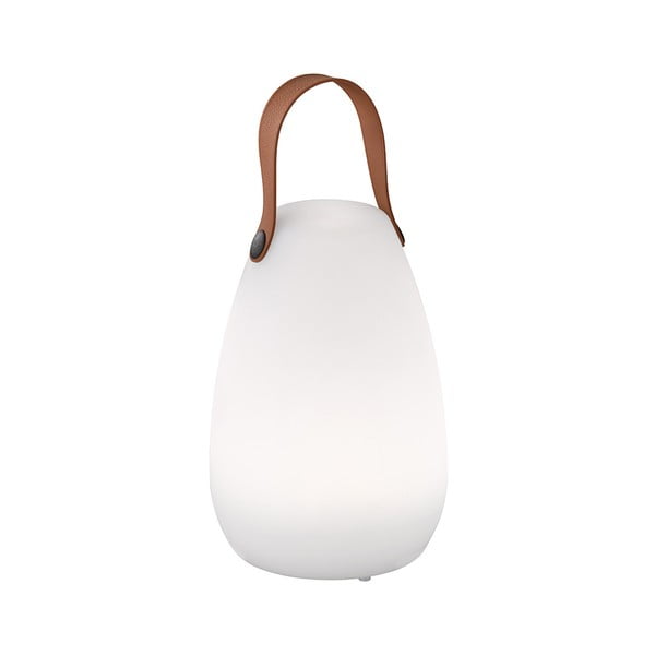 Bielo-hnedá LED stolová lampa (výška 20 cm) Ruby – Fischer &amp; Honsel