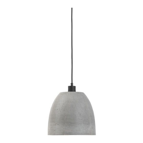 Čierno-sivé závesné svietidlo s betónovým tienidlom ø 28 cm Malaga – it&#39;s about RoMi