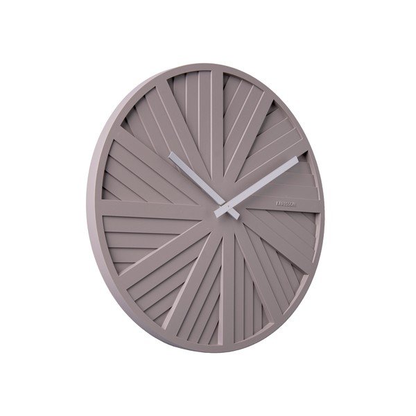 Sivé nástenné hodiny Karlsson Slides, ø 40 cm-image-1