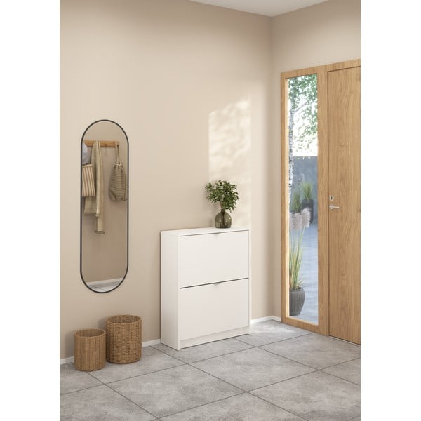 Biela výklopná skrinka na topánky Shoes – Tvilum-image-1