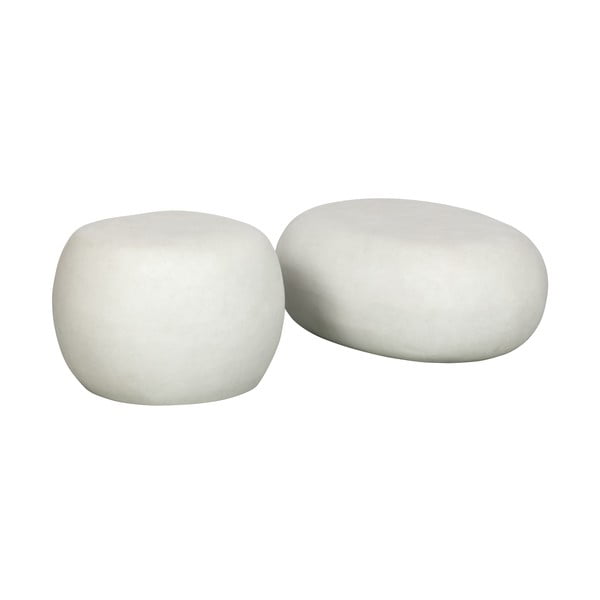 Biely konferenčný stolík 49x65 cm Pebble – vtwonen-image-2