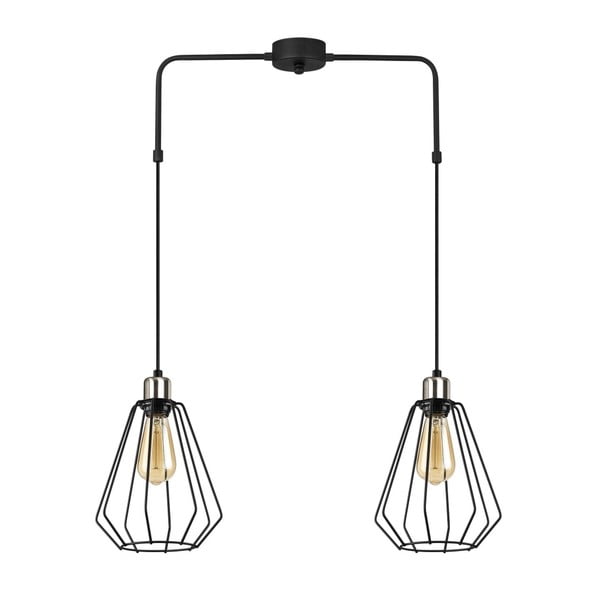 Čierne kovové závesné svietidlo Opviq lights Straton-image-2