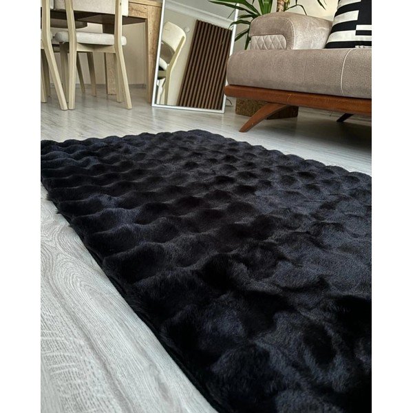 Čierny prateľný koberec 150x230 cm Bubble Black – Mila Home-image-2