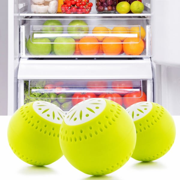 Súprava 3 protizápachových guľôčok do chladničky InnovaGoods-image-3