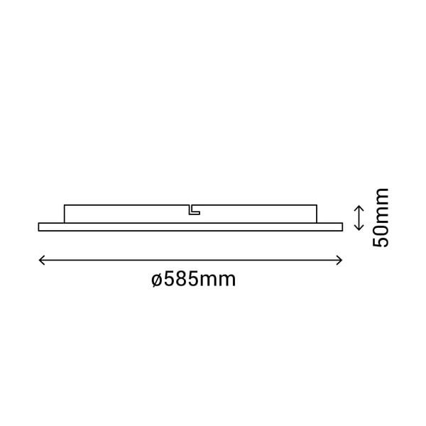 Biele stropné svietidlo SULION Alba, ø 58,5 cm-image-2
