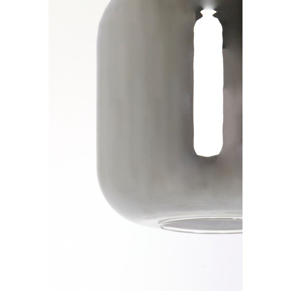Sivé stropné svietidlo so skleneným tienidlom ø 16 cm Lekar - Light & Living-image-4