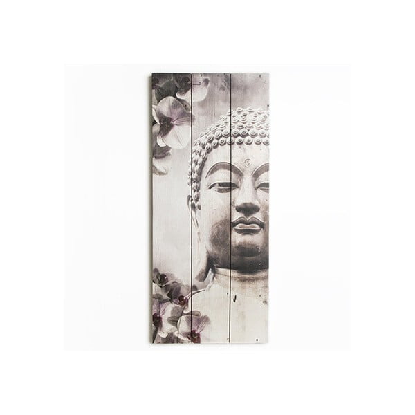 Drevený obraz Graham & Brown Buddha, 30 × 70 cm