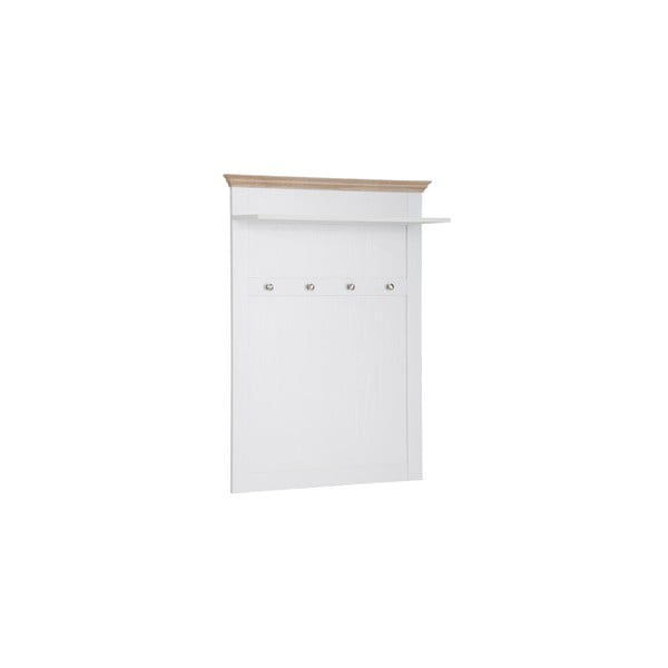 Biely nástenný vešiak s detailmi v dubovom dekore Støraa Bruce-image-1