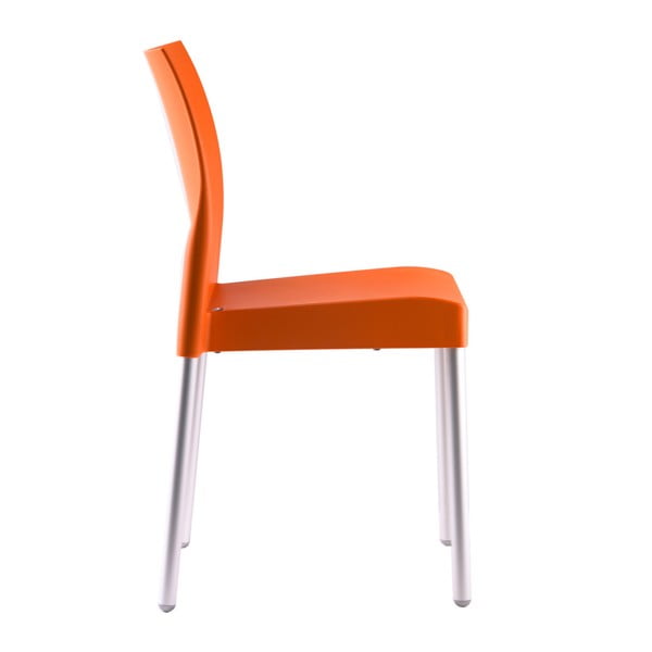 Oranžová stolička Pedrali Ice 800