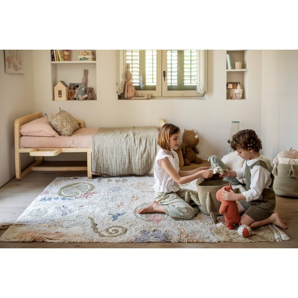 Svetlozelený látkový detský kôš na hračky ø 23x35 cm Fred the Frog – Lorena Canals-image-2