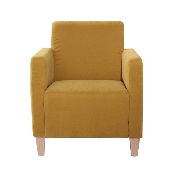 Žlté kreslo Max Winzer Milla Velor-image-4
