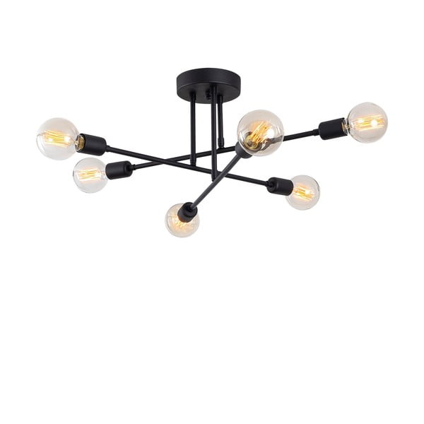 Čierne stropné svietidlo 64x64 cm Flower – Opviq lights-image-2