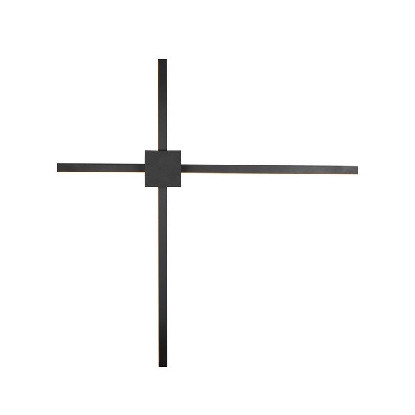 Matne čierne LED nástenné svietidlo so stmievačom Cassino – Trio