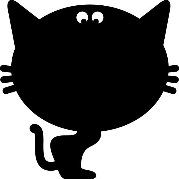 Tabuľová samolepka s tekutou kriedou Fanastick Cat-image-2