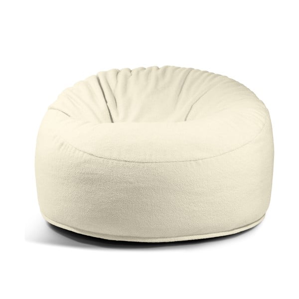 Hnedý sedací vak z textílie buklé Om 110 – SLOWDOWN-image-2