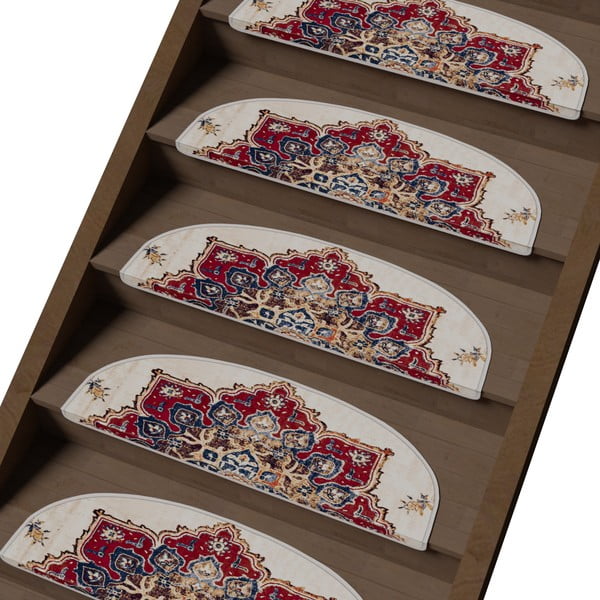 Nášľapy na schody v súprave 16 ks 20x65 cm Floral Path – Vitaus-image-1