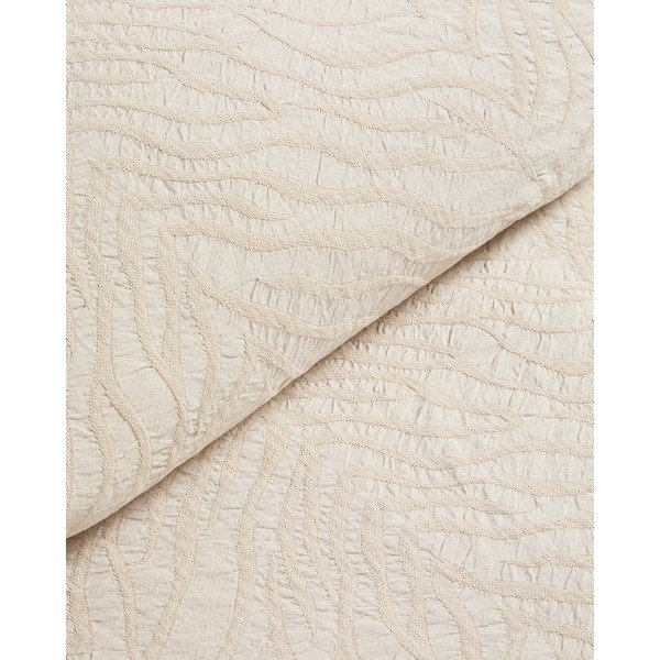 Slonovinový žakárový pléd 180x260 cm Zenti – Kave Home-image-2