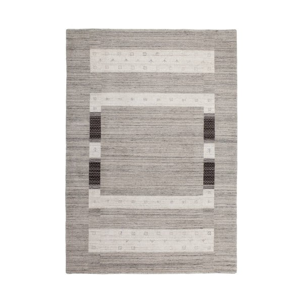 Ručne tkaný vlnený koberec Makalu Grey, 160x230 cm