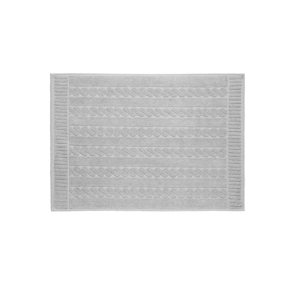 Sivá bavlnená kúpeľňová predlozka Maison Carezza Amelia, 50 × 70 cm