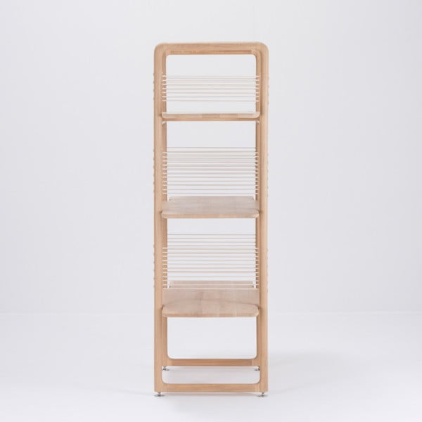 Knižnica z masívneho dubového dreva Gazzda Muse, výška 140 cm-image-4