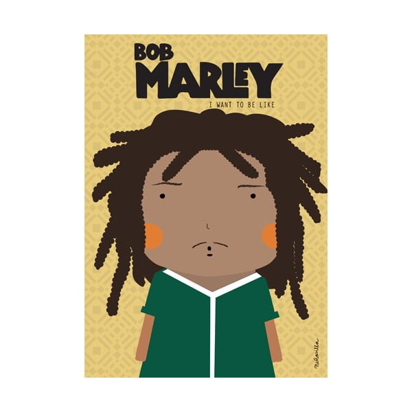 Plagát NiñaSilla Bob Marley, 21 x 42 cm