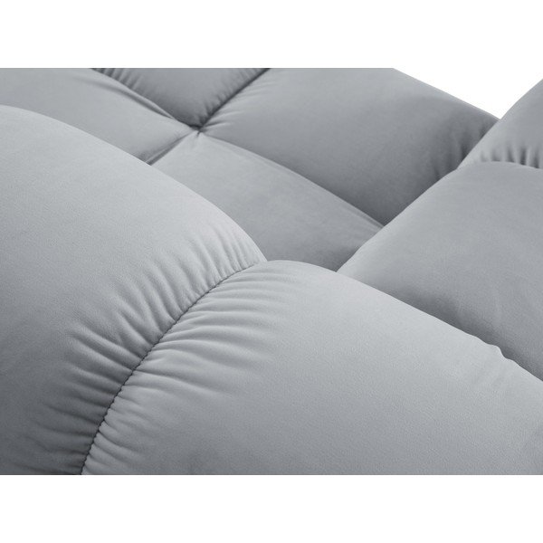 Svetlomodrá zamatová pohovka 282 cm Bellis – Micadoni Home-image-1