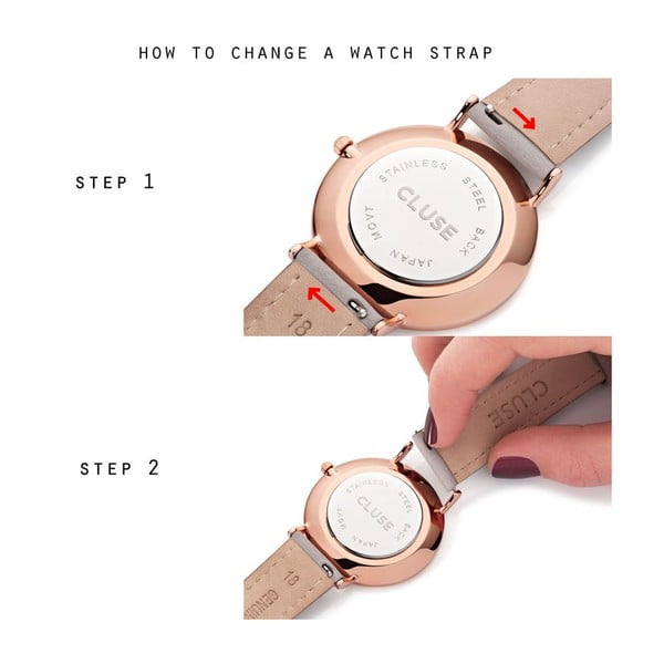 Hodinky CLUSE La Bohème Silver Stones/White Caramel-image-1