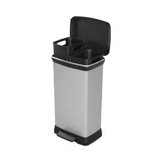 Plastový odpadkový kôš na triedený odpad/pedálový 23+23 l Deco - Curver