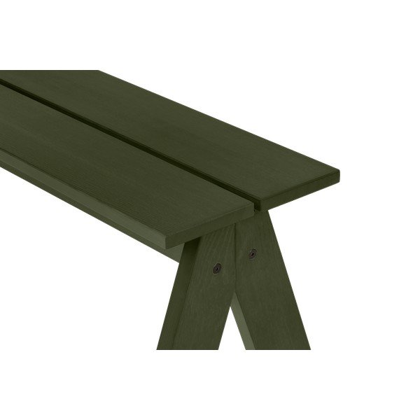 Zelená drevená záhradná lavica Navo – noo.ma-image-4