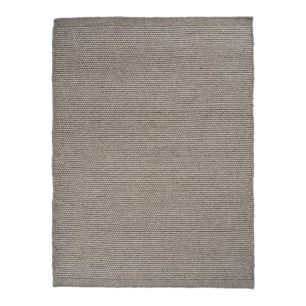 Vlnený koberec Asko, 140x200 cm, hnedosivý