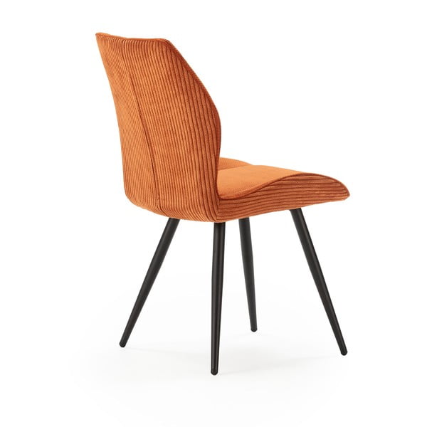 Oranžové menčestrové jedálenské stoličky v súprave 2 ks Adaya – Marckeric-image-4