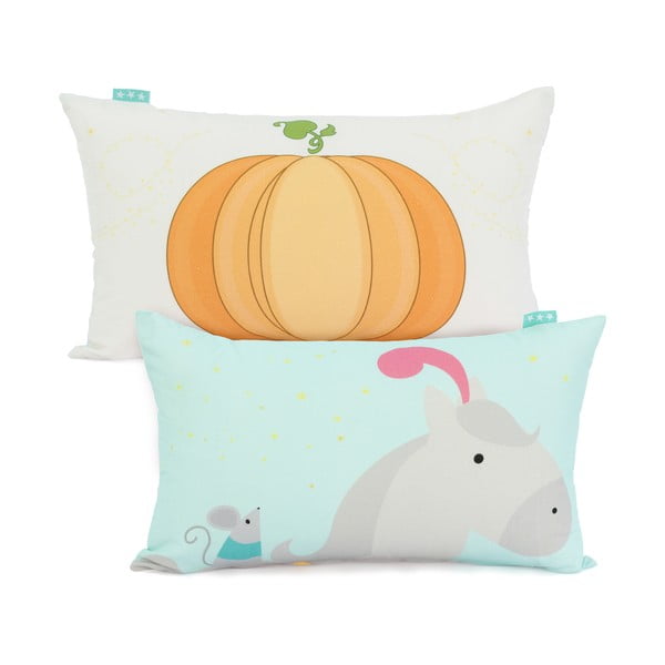 Obojstranná bavlnená obliečka na vankúš Mr. Fox Pumpkin, 50 × 30 cm-image-2