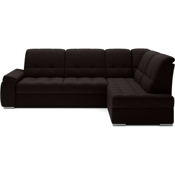 Hnedá rozkladacia/s úložným priestorom rohová pohovka (pravý roh/do L) Sado – ELTAP