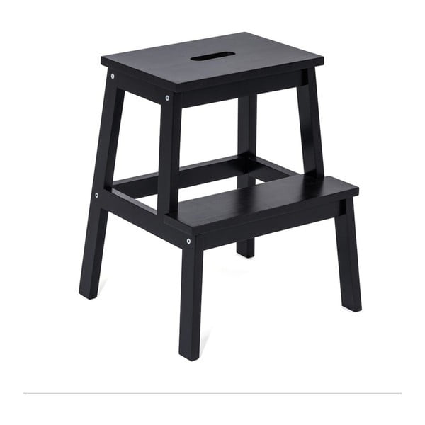 Čierna stolička z kaučukového dreva Corg - Bonami Selection