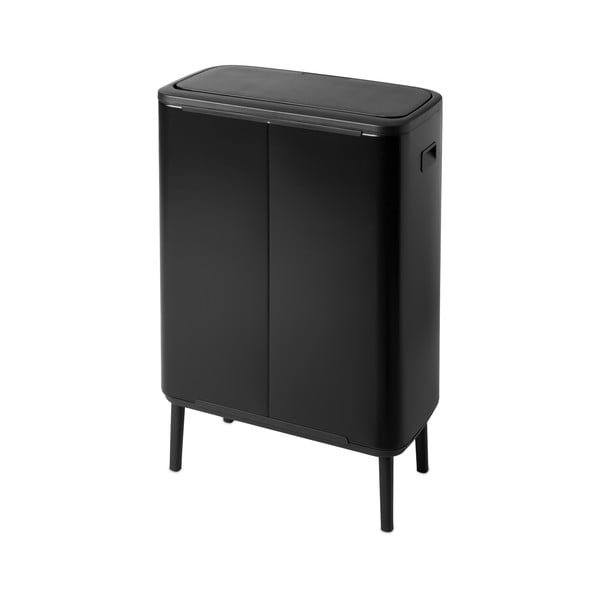 Matne čierny dotykový oceľový odpadkový kôš 60 l Bo Touch Bin Hi – Brabantia-image-3