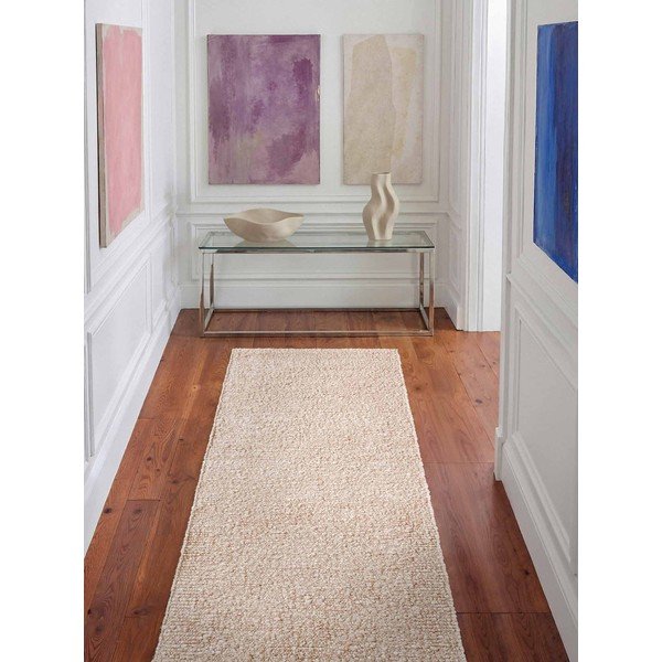 Krémový ručne tkaný behúň z materiálu buklé 80x200 cm Notting Hill Portobello – Ted Baker-image-1