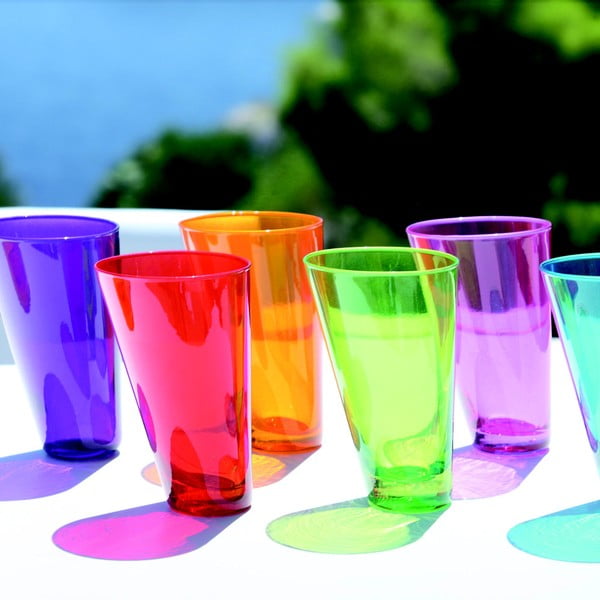 Sada 3 fialových ručne vyrobených pohárov Surdic Ponza, 300 ml-image-3