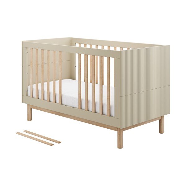 Krémová postieľka 70x140 cm Miloo – Pinio-image-2