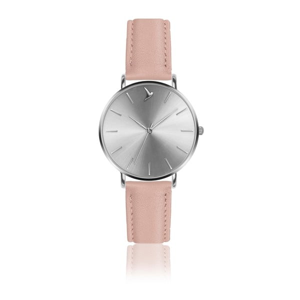 Dámske hodinky s ružovým remienkom z pravej kože Emily Westwood Luxury