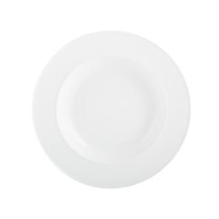 Biely porcelánový hlboký tanier Mikasa Ridget, ø 30 cm