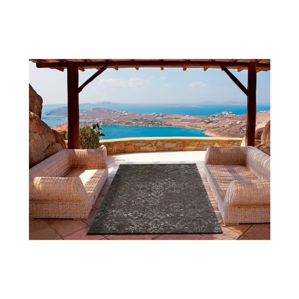 Tmavosivý koberec vhodný aj do exteriéru Universal Betty Grey Derro, 120 × 170 cm-image-1