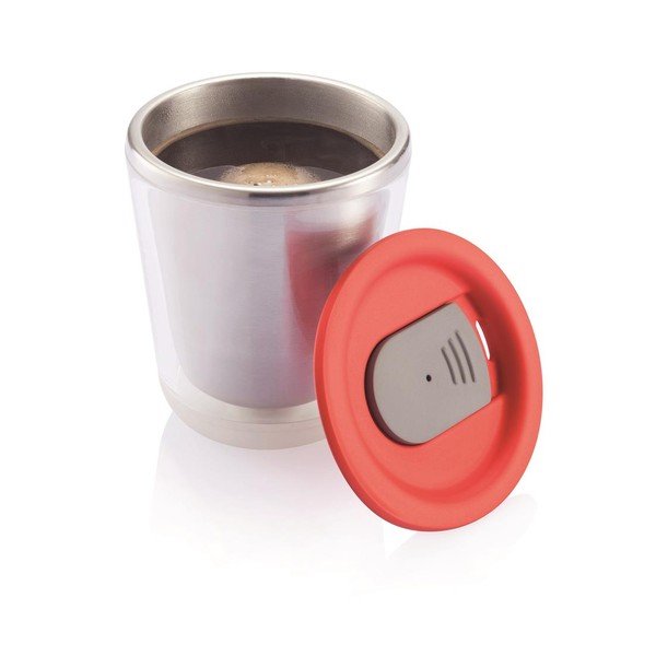 Červený cestovný termohrnček XD Design Dia, 227 ml-image-2