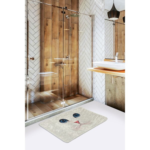 Krémová kúpeľňová predložka 40x60 cm Blue Eyes – Foutastic-image-1