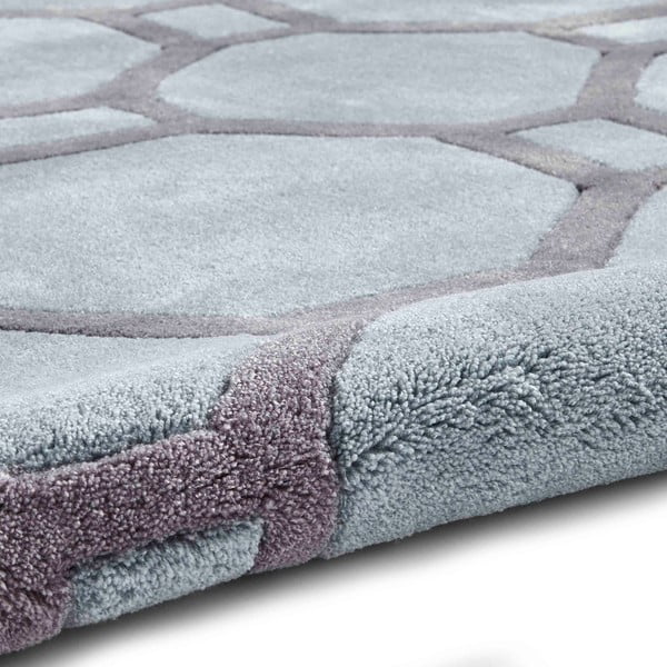 Modro-sivý Koberec Think Rugs Tile, 120 × 170 cm-image-3