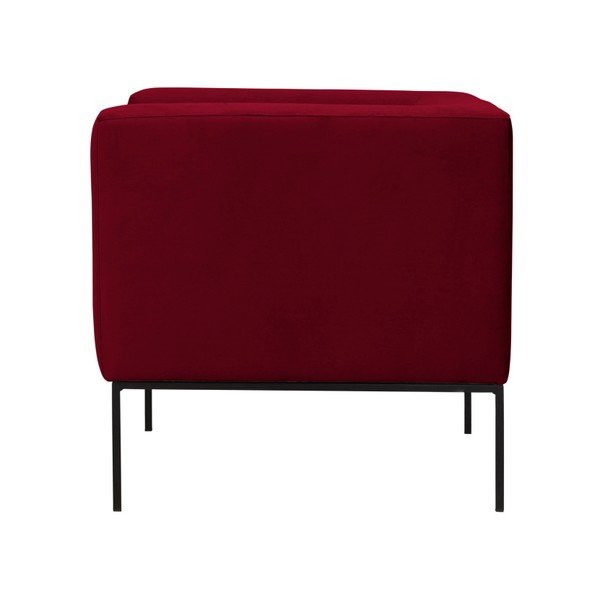 Červené zamatové kreslo Windsor & Co Sofas Neptune-image-3