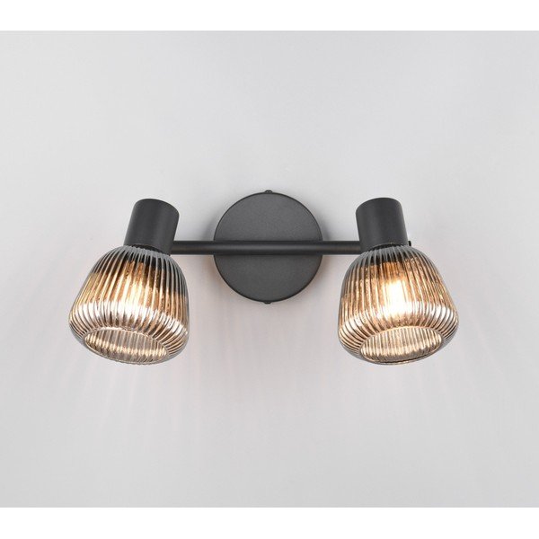 Čierne bodové svietidlo ø 10 cm Tarifa – Trio-image-1