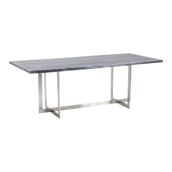 Stôl v chrómovej farbe Kare Design Level Chrome, 220 × 77 cm