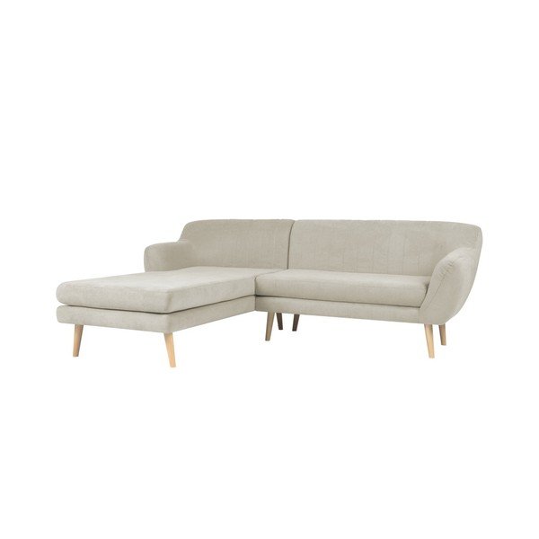 Béžová pohovka s leňoškou na ľavej strane Mazzini Sofas Sardaigne-image-1