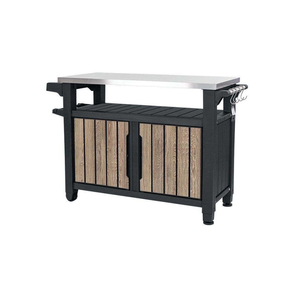 E-shop Plastový odkladací grilovací stolík 134x52 cm Deco Unity XL – Keter